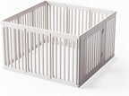30" Plastic Dog Playpen, 11-Panel Lightweight Pet Play Pen | No-Tool Assembly, Foldable, Quiet & Safe for Small/Medium Dogs & Cats, Indoor Use