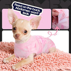 FUAMEY Surgery Suit for Dogs Female After Spayed, Soft Onesie for Surgery | Cone Alternative after Surgery, Dog Wound Cover Spay Suit Prevent Licking, Female Dog Onesie for Heat Cycle, Pink Tie Dye S