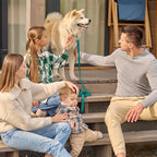 Viper Biothane K9 Working Dog Leash Waterproof Lead for Tracking Training Schutzhund Odor-Proof Long Line with Solid Brass Snap for Puppy Medium and Large Dogs, 20ft Blue Aqua