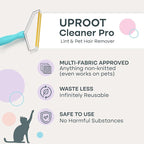 Uproot Clean Pro Pet Hair Removal Tool - Multi-Fabric Edge, Carpet Rake | Reusable Special Dog Hair Remover for Couch, Pet Towers, Rugs, Cat Mats, and Trunks & Much More, Patented Design
