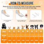 SlowTon Dog Shoes - Breathable Dog Sock Boots for Summer Hot Pavement Hardwood Floors Winter Snow, Waterproof Booties for Small Medium Large Dogs, Non-Slip Paw Protector for Outdoor Walking (BG, 7)