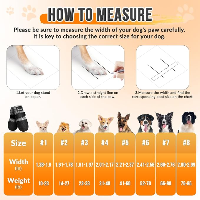 SlowTon Dog Shoes - Breathable Dog Sock Boots for Summer Hot Pavement Hardwood Floors Winter Snow, Waterproof Booties for Small Medium Large Dogs, Non-Slip Paw Protector for Outdoor Walking (BG, 7)