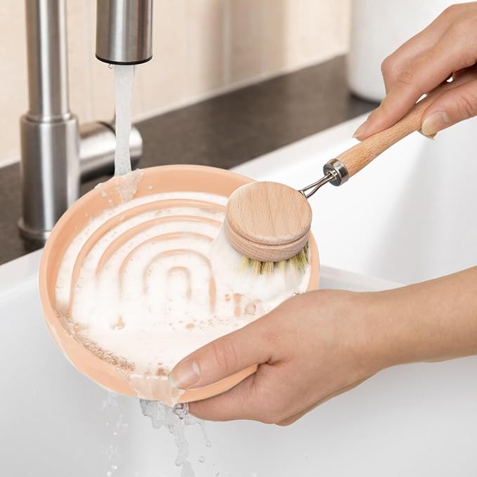 Slow Feeder Dog Bowls - Medium Size Silicone Slow Eating Dog Bowl for Puppies & Dogs with Suction Cup -Dishwasher-Safe, Lick Mat Design, Reduces Gulping,for All Breeds,7.5”x1.5”- Blush