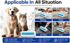 Pet Hair Remover for Dogs & Cats - Reusable Lint Roller & Hair Remover Tool for Couch, Carpet, Furniture, Bedding & Car Seats - Portable & Easy Clean Pet Fur Remover Roller for Home & Travel (Blue)
