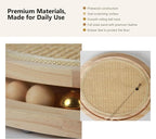 Instinct Wood Play System Cat Scratcher, Oval Wooden Scratching Pad with 3 Ball Track, Long Feather Wand, Catnip and No-Tool Setup, 15 x 13 Inch