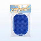 Pets&Goods Rubber Grooming Brush for Dogs & Cats - Gentle Deshedding Bath Brush for Short & Medium Hair - Soft Bristles, Anti-Slip Grip, Easy to Clean