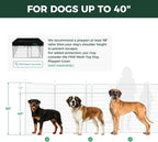 FXW Rollick Unleashed Dog Playpen for Indoor, Yard, RV Camping, 50 inch 24 Panels for Large Dogs, White│Patented