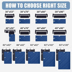Smiry Waterproof Reversible Pet Couch Covers for Dogs | Pet Friendly, Soft Fabric, Washable Sofa Furniture Protector for Dogs Cat Kids, Checkered (30"x53", Navy/Blue)