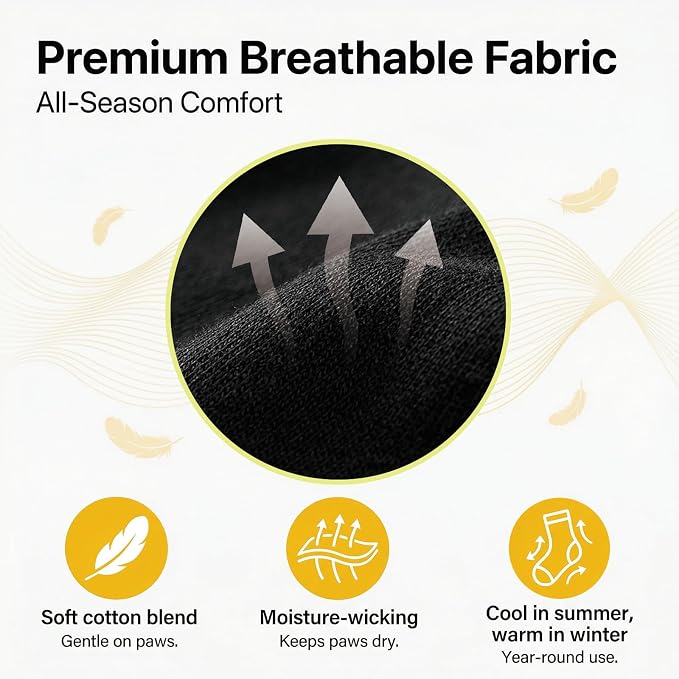 Reflective Dog Socks Grippy Socks Prevent Licking Paws，Anti Slip Paw Protection, for Hardwood Floors & Hot & Cold Pavement, Small Medium Large & Senior Dogs