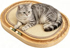 Sisal Cat Scratcher Toy, Natu sisal cat Scratching pad, Ball Track Wooden Interactive Cat Toy Ball, Catnip Ball, for Cats Chasing, Hunting, Mental Physical Exercise Puzzle