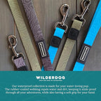 Wilderdog Waterproof Dog Leash - Repels Water & Dirt - Seafoam