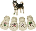 Dog Shoes,Non-Slip Waterproof Sandals for Hot Pavement, Breathable Perforated Boots,Adjustable Straps Dog Rain Booties for Summer Beach and Rainy Day(Beige,#8)