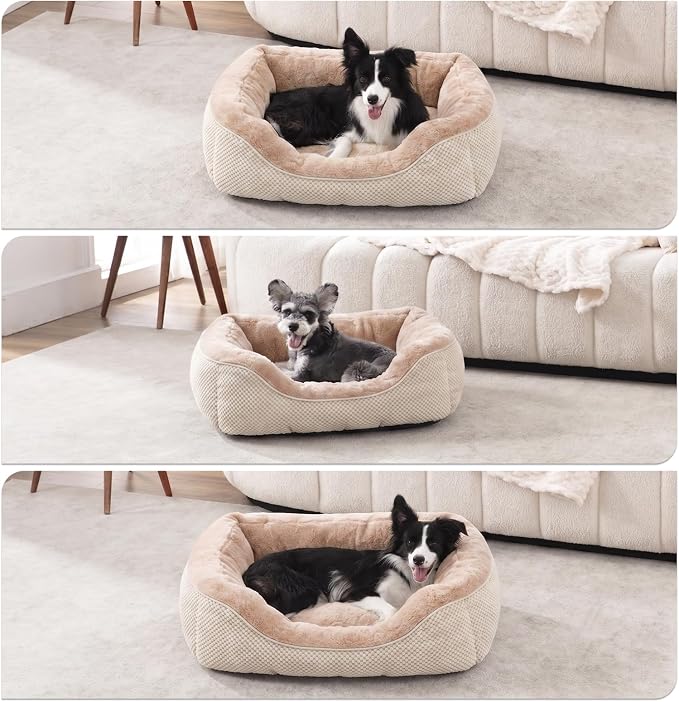 INVENHO Large Dog Bed, Washable Orthopedic Warming Soft Sleeping Durable with Anti-Slip Bottom