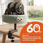 Cat Desk Bed, 2-in-1 Clamp On Desk Mount Perch & Nest, 360° Rotating Adjustable, 60 LBS Safe Weight Capacity, Washable Cushion for Small & Large Cats, Home Office Desk Hammock (Green)