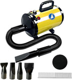 Dog Dryer,High Velocity Professional Dog Grooming Dryer | Adjustable Temperature and Speed with 4 Different Nozzles