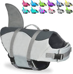 Fragralley Shark Dog Life Jacket, Adjustable Dog Life Vest with Shark Fin, Suit for Small Medium Large Dog Life Vest for Swimming and Boating