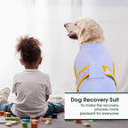 Kuoser Recovery Suit for Dogs Cats, Soft Dog Surgery Suit Female Male Spay | Professional Dog Onesie for Surgery, Substitute E-Collar & Cone, Prevent Licking Dog surgical suit Pet Neuter Suit