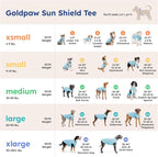 Goldpaw Dog Sun Shirt with UV Protection - Lightweight, Cooling Sun Protection Clothing for Medium Dogs - Reduce Heat Absorption - Made in the USA - Machine Washable - Violet - Size 14