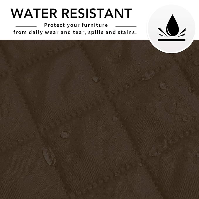Easy-Going Reversible L-Shape Sectional Couch Cover, X-Large, Coffee/Coffee | Soft Sofa Slipcover For Dogs, Fits Left/Right Chaise Lounge Protector, Water Resistant Mat For Living Room