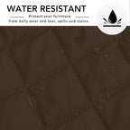 Easy-Going Reversible L-Shape Sectional Couch Cover, Small, Coffee/Coffee | Soft Sofa Slipcover For Dogs, Fits Left/Right Chaise Lounge Protector, Water Resistant Mat For Living Room