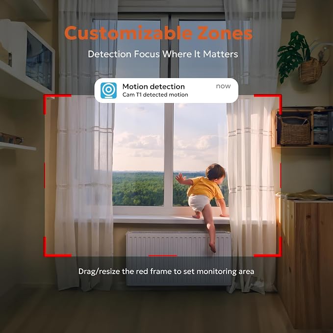 owltron Indoor Security Camera, 2K Cameras for Home Security | Motion Detection, Pet Cam & Baby Monitor with Night Vision, 2.4 GHz WiFi Two-Way Talk, Cloud/SD Storage,Compatible with Alexa