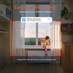 owltron Indoor Security Camera, 2K Cameras for Home Security | Motion Detection, Pet Cam & Baby Monitor with Night Vision, 2.4 GHz WiFi Two-Way Talk, Cloud/SD Storage,Compatible with Alexa