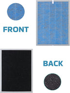 2 Pack MSA3/MSA3S True HEPA Filter Replacement Compatible with Membrane Solutions MSA3 and MSA3S Air Purifier Upgraded 4-in-1 H13 True HEPA Filter