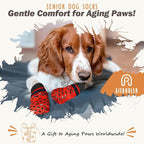Anti Slip Dog Socks to Prevent Licking Paws, Dog Shoes for Hot/Cold Pavement, Dog Boots on Hardwood Floors, Traction Control Dog Booties & Paw Protectors for Small Medium Large Senior Dogs
