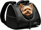 Small Dog Cat Chest Carrier Backpack,Adjustable Ventilated Front Facing Backpack Carrier for Small Dogs Cats Puppy,Airline Approved Lightweight Doggy Backpack for Travel Hiking Outdoor