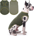 IECOii 2 Pack Dog Surgery Recovery Shirt Sleeveless Lightweight Dog Tshirt | T-Shirts with Stretch Fit,Gentle on Sensitive Skin,Anti-licking for Hot Spots,Shedding Control Tee,For Small to Giant Dogs