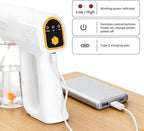 RIZZARI Cordless Pet Odor Control Spray Bundle, Rechargeable Nano Mist Sprayer with 500ml Pet-Safe Deodorizer for Cat Litter Boxes, Dog Beds, Carpets & Home Pet Areas