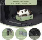 PETSFIT Portable Litter Box for Cats - Leak-Proof, Travel Litter Box for Cats in Car/Hotel/Lawn, Collapsible Litter Boxes