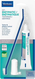 C.E.T. Oral Hygiene Kit for Dogs, Poultry flavor Toothpaste with Toothbrush | Dog toothbrush and toothpaste kit, dog dental kit poultry flavor, pet toothbrushing kit, includes fingerbrush