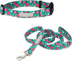 Lucky Love Dog - Adjustable Dog Collar and Leash Set with Easy Click Buckle for Large Dogs, Durable, & Comfortable Collar for Male & Female Dogs, Puppies & Adult Ones - Penny Combo, Large
