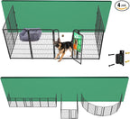 FXW Homeplus Indoor Dog Playpen with Fence-to-Wall Anchors, 45" H, 8 Panels | Calm Indoor Play Area, 4 Wall Anchors for Flexible Boundaries, for Large Dogs, Patented