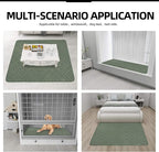 Easy-Going Sectional Couch Covers for Dogs L Shape Sofa Cover Reversible Sofa Slipcover Chaise Lounge Cover Furniture Protector Cover for Pets Dog Cat (42 x 52 inches, Greyish Green/Greyish Green) | Greyish Green, Soft Sofa Slipcover For Dogs, Fits Lef...