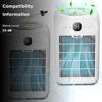 Aircillin Air Purifiers for Home Large Room, Up to 908 Sq Ft Each, HEPA Air Purifiers for Bedroom with Aromatherapy, HEPA Filter for Smoke, Pet Dander, and 99.9% of 0.1 Micron Particles 2-Pack white