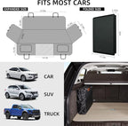 YJGF Hard Bottom Dog Car Seat Cover for Back Seat,Seat Extender for Dogs | Strong Support,More Rest Space,Waterproof, Scratch Resistant,Car Seat Protector,Dog Hammock for Car/SUV/Small Truck