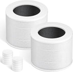 Core Mini Filter Replacement for LEVOIT Core mini-P Air Purifier，2 Pack | 2 Filter & 10 Fragrance Sponge，3-in-1High-Efficiency Materials With Activated Carbon Air Pets, Odor and Smoke
