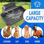 PETTEN Auto Fill Dog Water Bowl, Outdoor 1Gal/3.75L Automatic Dispenser | Auto-refill float valve,no electricity.3.75L for dogs/cats&livestock.3/4"GHT hose connection.Food-grade HDPE,durable