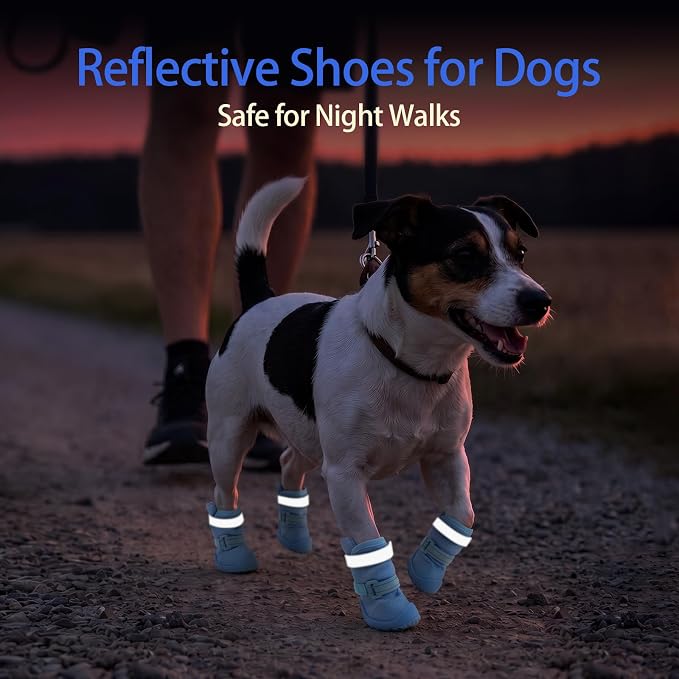 MIGOHI Breathable Dog Shoes for Small Dogs,Puppy Dog Boots & Paw Protectors for Summer Hot Pavement Hardfloors with Anti Slip Waterproof Rubber Grip Sole,Dog Booties for Indoor Outdoor Walking Running