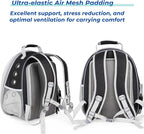 Lollimeow Expandable Cat Backpack Carrier for Large Cats & Small Dogs - Airline Approved Pet Bubble Backpack with Dual-Side Expansion, Perfect for Travel, Hiking & Outdoor Adventures, Up to 16lbs
