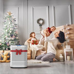 Aucleia Pet Air Purifiers for Home Large Room(White) | Covers 2,100 Ft² Large Rooms, H13 HEPA Filter, Air Quality Monitor, Auto Mode, Removes Dust, Pet Hair, Smoke ,Odor