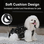 Wakytu Dog Lift Harness Dog Carrier Sling for Small Dogs & Cats,L | stylish puppy sling carrier with handle & pocket,adjustable leash,walking & travel