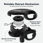 Pecute 32ft Retractable Dog Leash with Poo Bag Holder, Chew Proof Dog Leash with 360° Tangle-Free Extended, Anti-Slip Handle & Quick Brake Button, Suitable for Dogs Up to 110lbs in Weight
