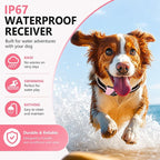 Shock Collar for Dogs, Dog Training Collar with Remote Control for 2 Dogs, 3 Training Modes with Beep, Vibration and Satic, Waterproof, Rechargeable for Large Medium