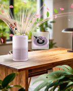 2 Pack Air Purifier for Home Bedroom with H13 True HEPA Filter for Smoke, Smokers, Dust, Odors, Pollen, Pet Dander | Quiet 99.9% Removal to 0.1 Microns | Purple Available for California