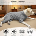 Dog Pyjamas PJS Sweater Clothing and Loungewear Suitable for Large to Giant Breeds of Dogs, Neutering Suits, Extra-Large Stretch Fabric, Four-Legged Dogs Clothes Pyjamas(Sweater Gray, 6XL)