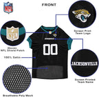 Pets First NFL Jacksonville Jaguars Dog Jersey, Size XX-Large, Football Shirt Costume for Pet, Dog Sports T-Shirt, NFL Team Clothing for Cats, Licensed Pet Apparel Available in 7 Sizes and 32 Teams