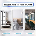 Bluonics Fresh Aire 2-Pack Water Air Washer, Water-Based Air Revitalizer & Room Freshener with 7-Color LED Night Light and Relaxing White Noise for Home, Bedroom, Office